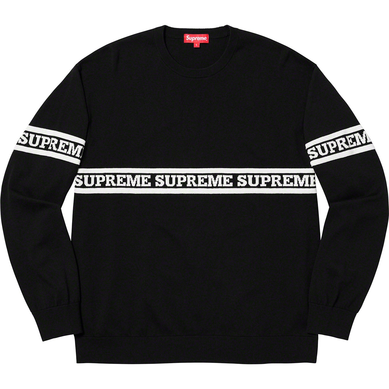 Logo Stripe Knit Top view 5